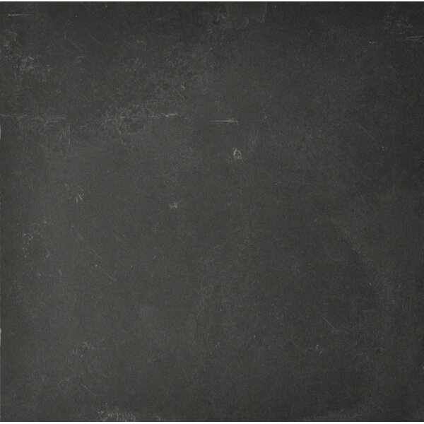 The Bella Collection Black Bliss 12" x 24" Slate Field Tile in Black